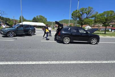 Bilecik'te 2 otomobilin çarpıştığı kazada 1 kişi yaralandı