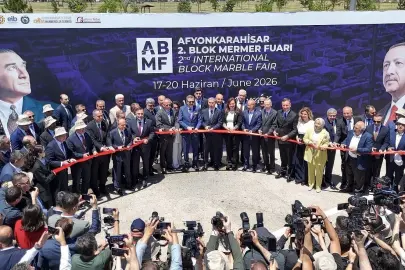 Afyonkarahisar Blok Mermer Fuarı kapılarını açtı... 183 yabancı alıcı Türkiye’de