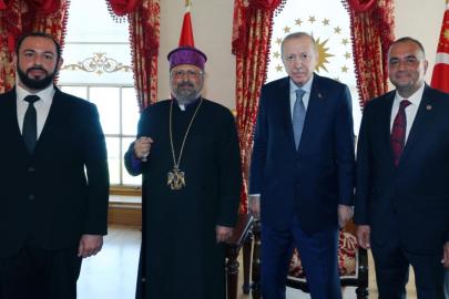 Cumhurbaşkanı Erdoğan, Türkiye Ermenileri Patriği Sahak Maşalyan'ı kabul etti