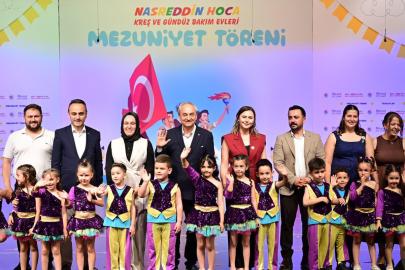 Kepez'in kreşlerinde mezuniyet sevinci