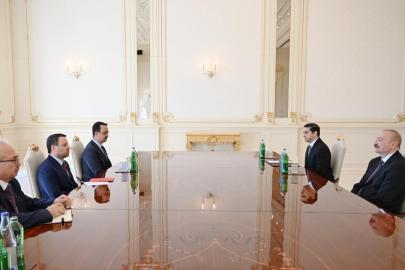 Azerbaycan Cumhurbaşkanı Aliyev Adalet Bakanı Gürlek'i kabul etti