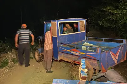 Düzce Yığılca’da pat pat şarampole uçtu!
