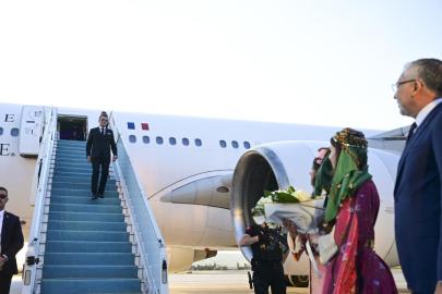 Fransa Cumhurbaşkanı Macron, Ankara'ya geldi