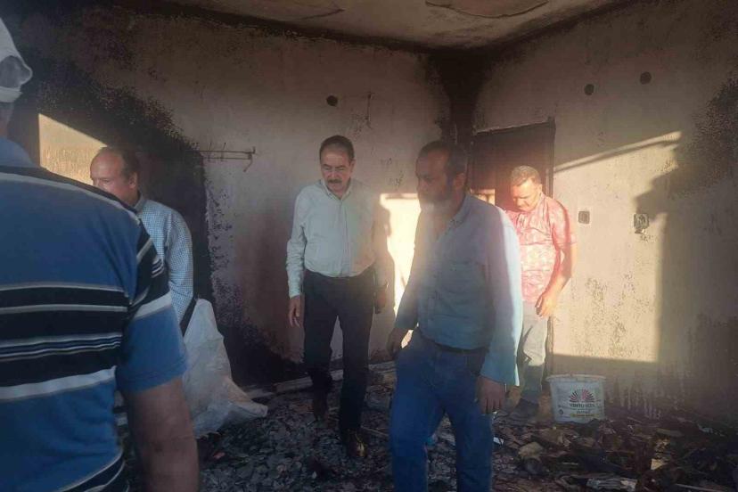 MESOB Başkanı Şevket Keskin’den yangınzede esnafa ziyaret