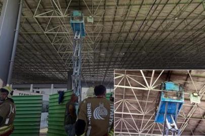Edirne Otogarı'nda can pazarı! İnşatta sepetli vinç alev aldı; 2 işçi yaralı