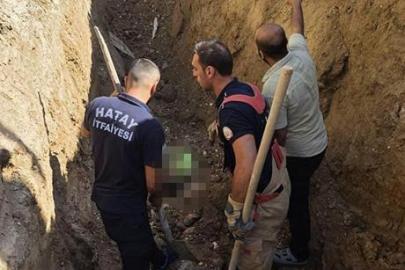 Hatay'da göçük altında kalan işçi öldü