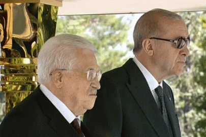 Mahmud Abbas Ankara'da! Cumhurbaşkanı Erdoğan'dan resmi karşılama