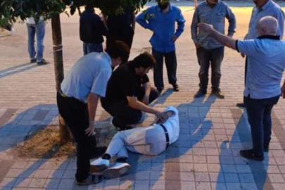 Motosiklet kazasını duyan doktor duvardan atlayıp yaralının imdadına koştu