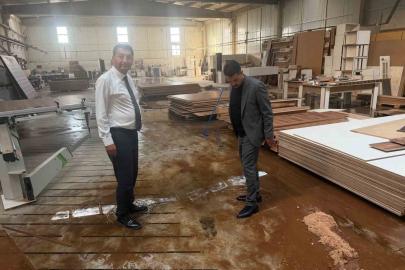 MTSO Başkan Adayı Boyraz’dan fırtınadan etkilenen OSB’ye ziyaret