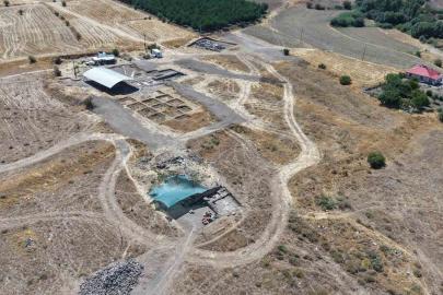 Tarlada fidan dikerken bulunan mozaiğin ardından dev yerleşim gün yüzüne çıktı
